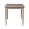 International Concepts Square Solid Wood Top Table, Dining Height, Washed Gray Taupe, 30 W, 30 L, 30 in H, Wood K09-3030-30S - alternate 2